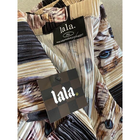 Dressed in LaLa Cat matching set Plissé Set in "Pretty Kitty" size 2XL - Picture 3 of 5